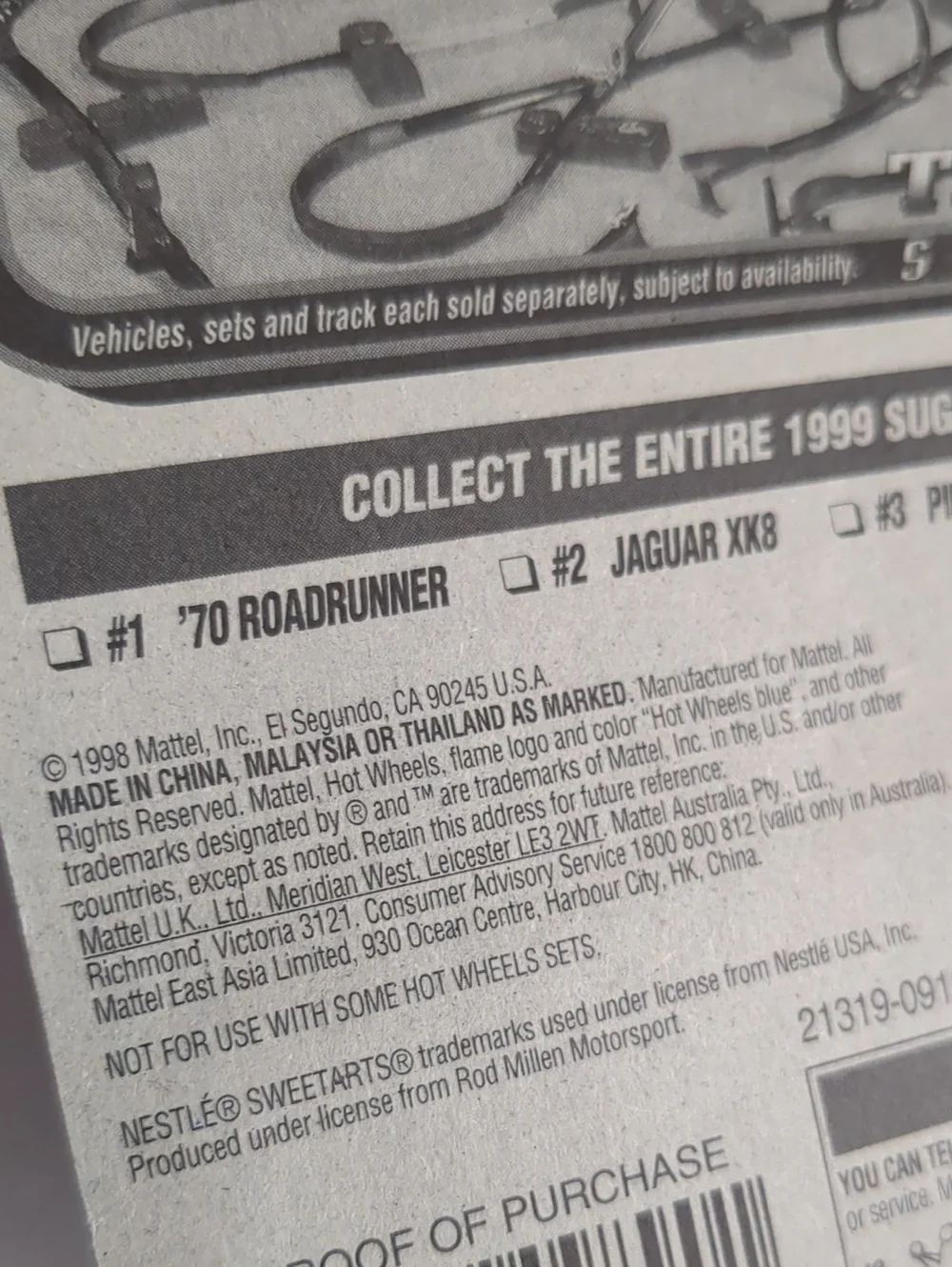 Mattel new package